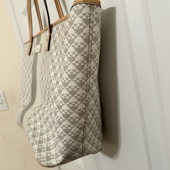 Kate Spade Margareta Gray/White Penn Tote Bag - Picture 12 of 16